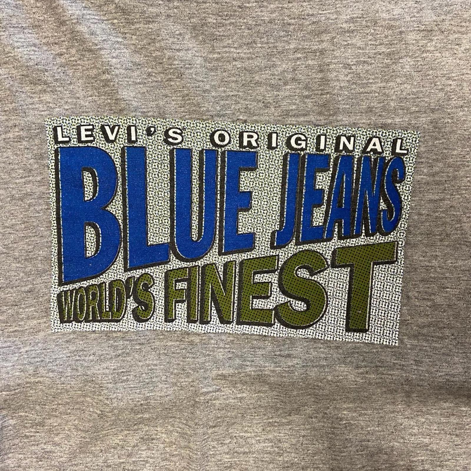 Levi's Vintage 90s Levi’s Blue Jeans Tee Size US XL / EU 56 / 4 - 2 Thumbnail