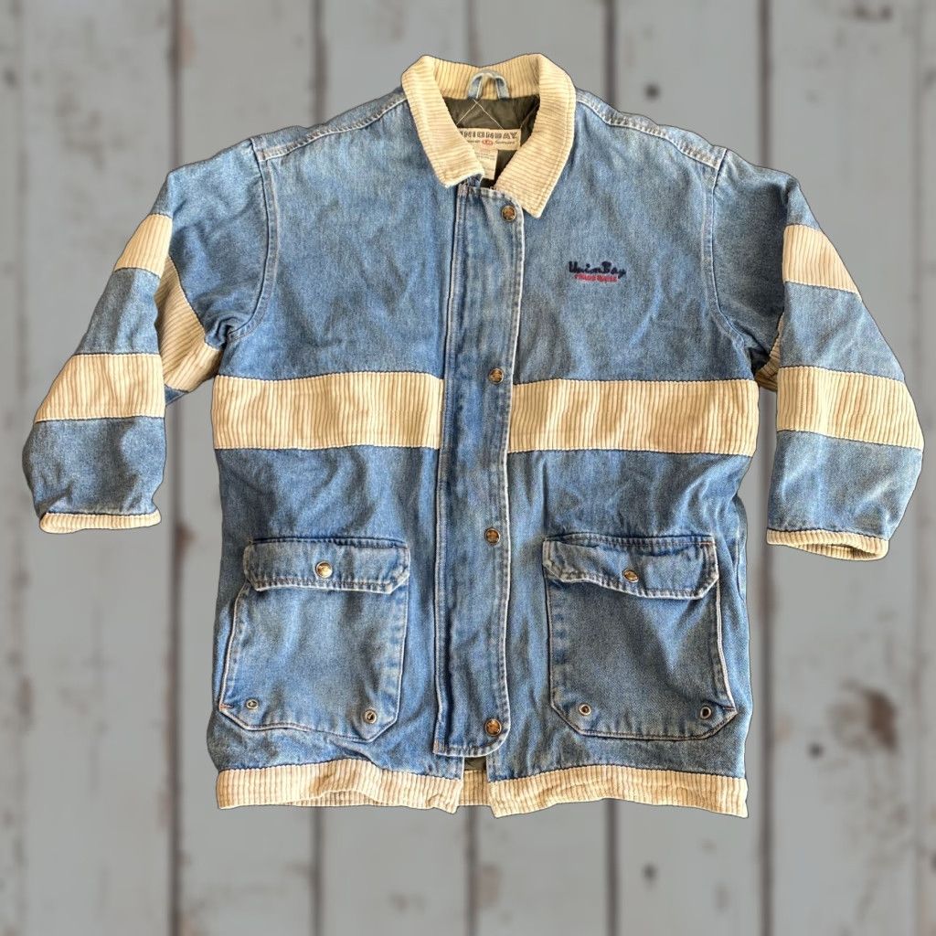Vintage VINTAGE Union Bay Denim Jacket ¾ Sleeve L Women’s Blue Jeans Coat 90s Chore Pea Casual Size 36" / US 14 / IT 50 - 1 Thumbnail