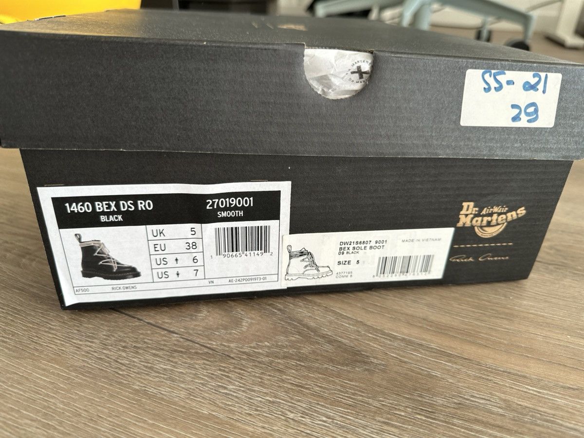 Dr. Martens × Rick Owens Rick Owens x Dr. Martens 1460 Bex Boots Size US 6 / EU 39 - 12 Thumbnail