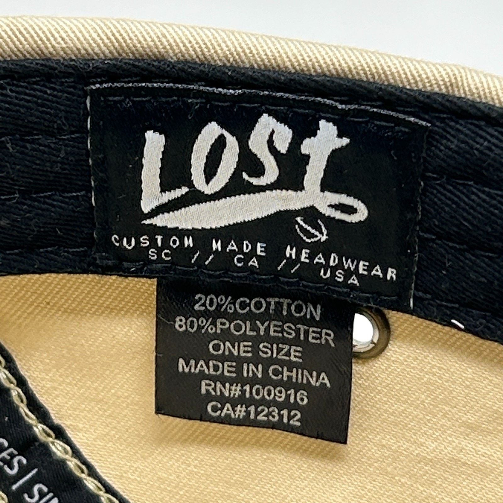 Other Lost Enterprises Camp Hat Baseball Cap 5 Panel Beige Size ONE SIZE - 9 Thumbnail