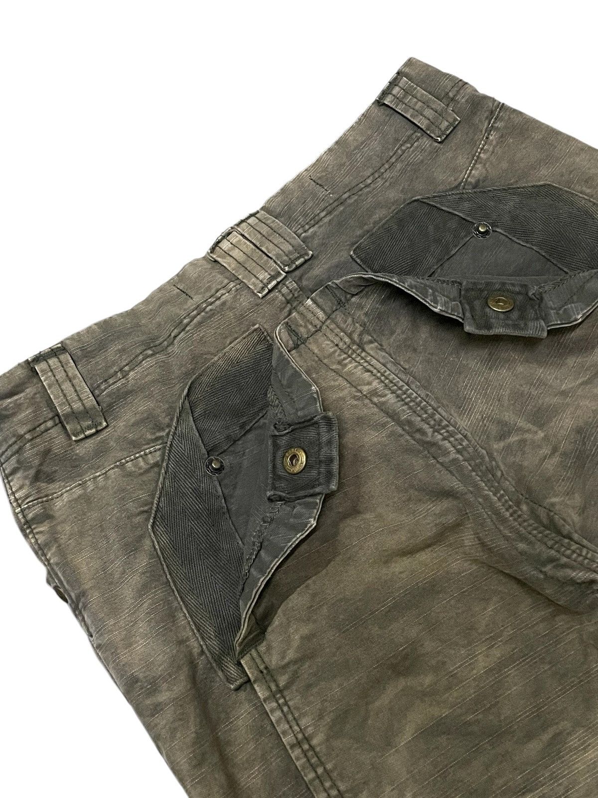 Japanese Brand × Le Grande Bleu (L.G.B.) 3.Q.L Japan Double Knee Claws Mark Shadow Wash Denim Pants Size US 28 / EU 44 - 22 Thumbnail