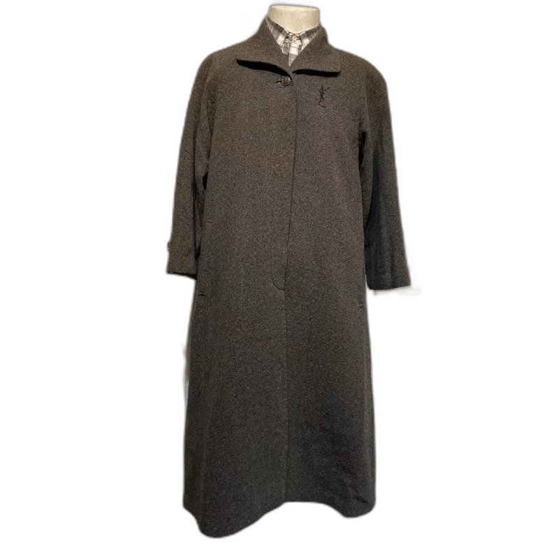 Yves Saint Laurent Vintage YSL Long Wool Coat for Winter Size US L / EU 52-54 / 3 - 1 Thumbnail