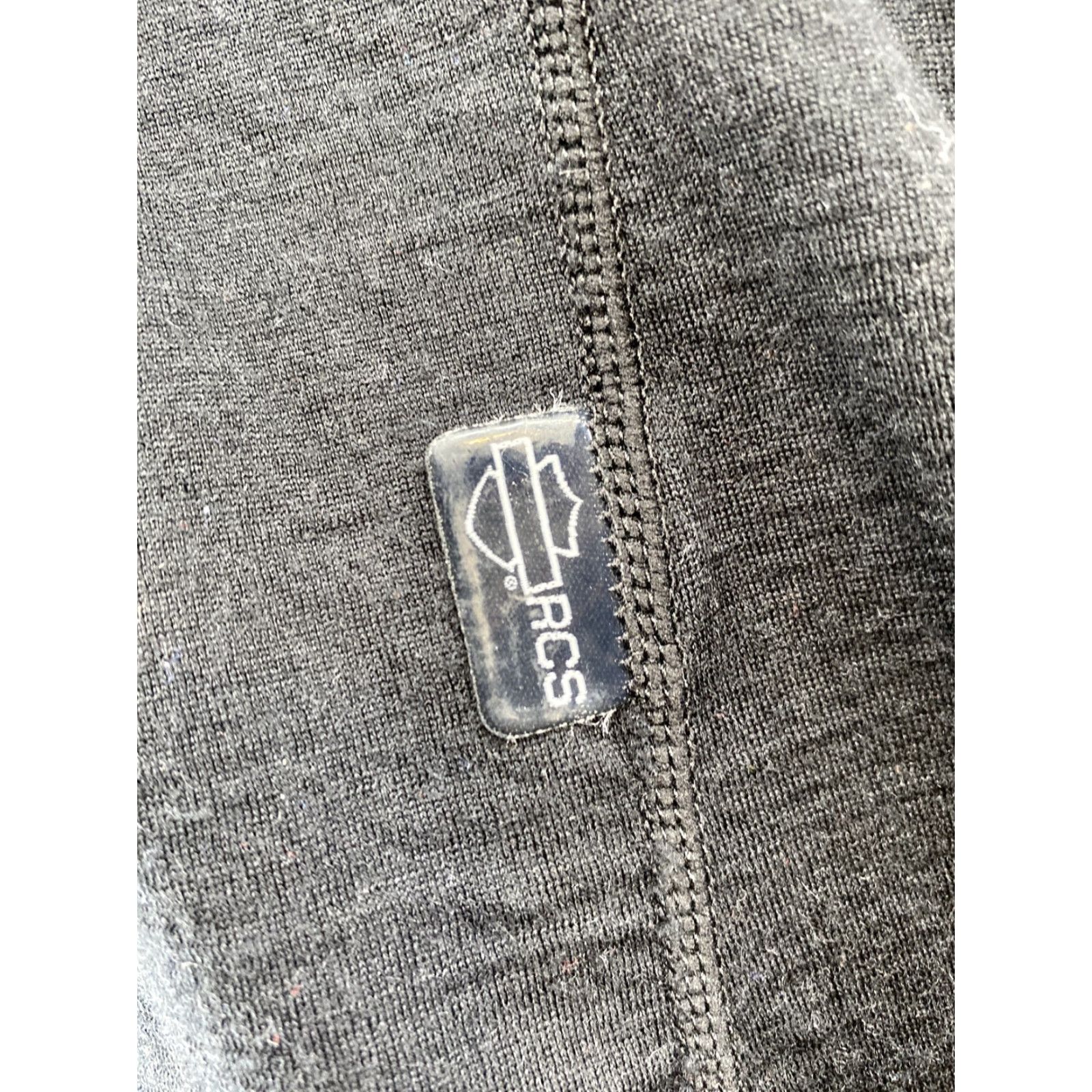 Harley Davidson Harley-Davidson Women’s 1/4 Zip Black Long Sleeve Merino Wool Size M Pullover Sweater Women Size M / US 6-8 / IT 42-44 - 2 Thumbnail