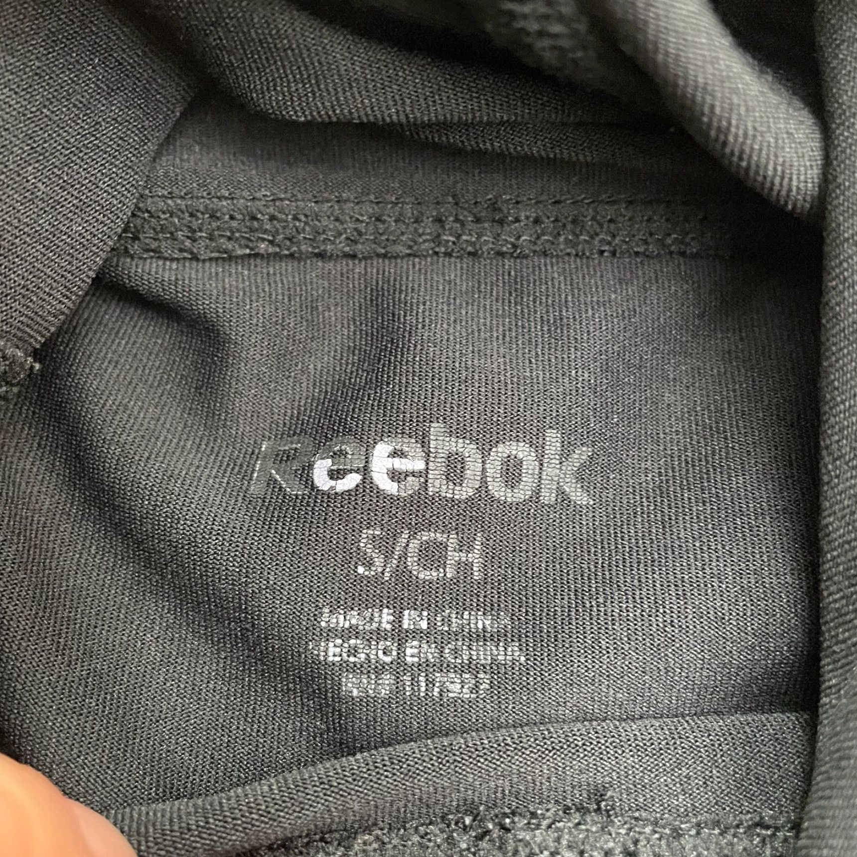 Reebok Reebok Hoodie Womens Small Black Gray Pullover Thumholes Athletic Active Size S / US 4 / IT 40 - 5 Thumbnail