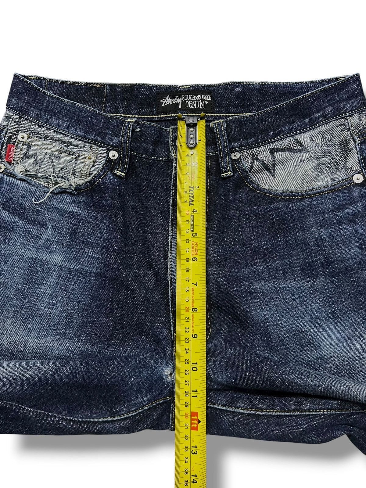 Stussy Vintage Stussy Japan Rough & Rugged Art Design Size US 31 - 19 Thumbnail