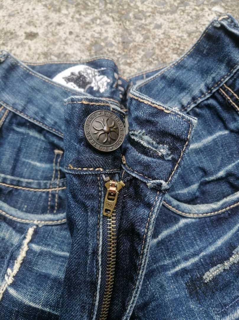 Designer × Japanese Brand Osaka Big Train Nice Design Denim Jeans Size US 29 - 5 Thumbnail