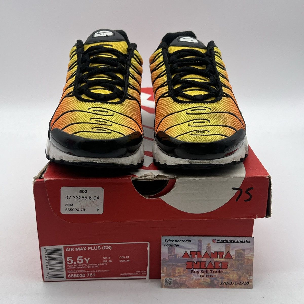 Nike Air max plus sunset Size US 5.5 / EU 38 - 2 Thumbnail