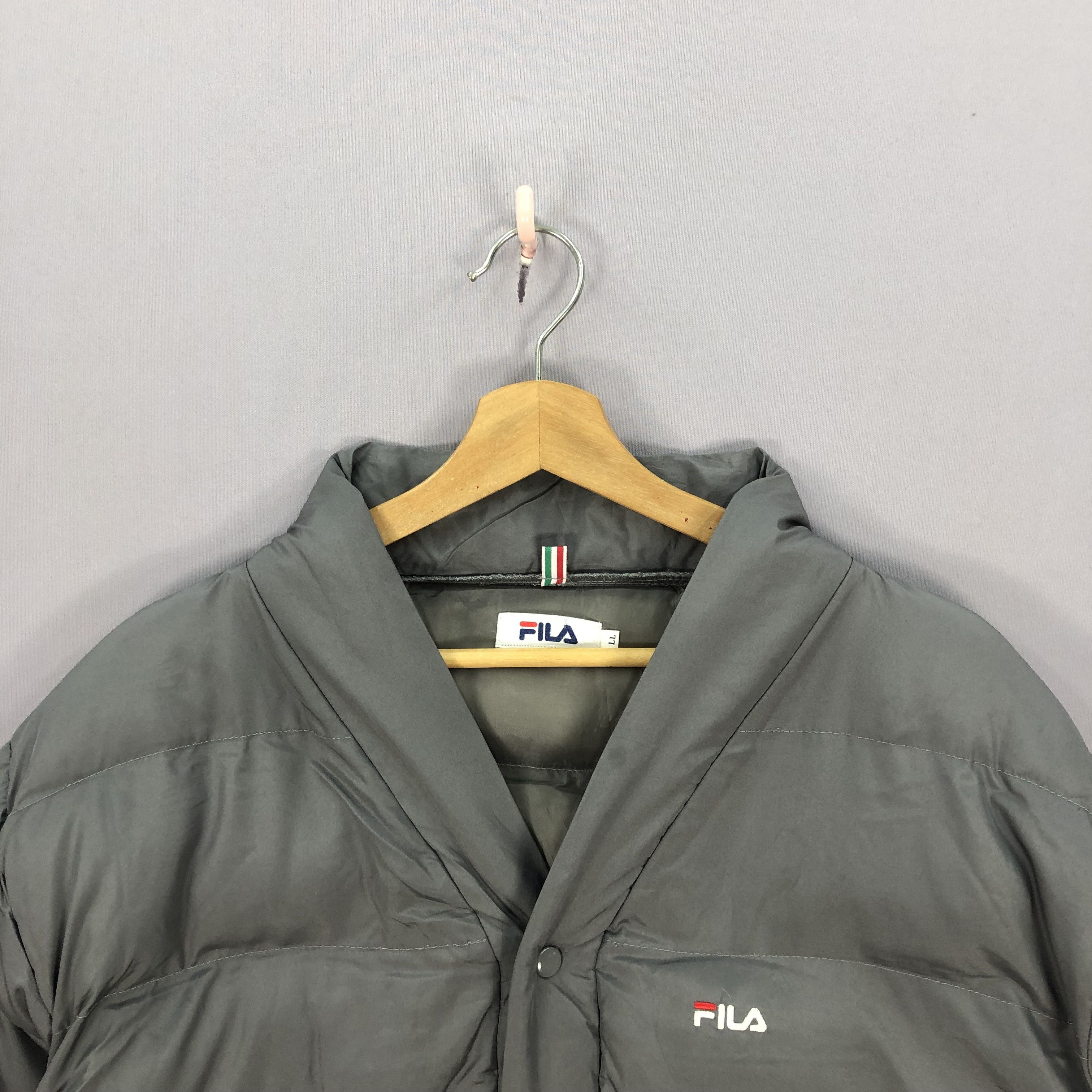 Fila × Vintage Vintage Fila Goose Down Puffer Jacket Windbreaker Jackets Size US XL / EU 56 / 4 - 4 Thumbnail