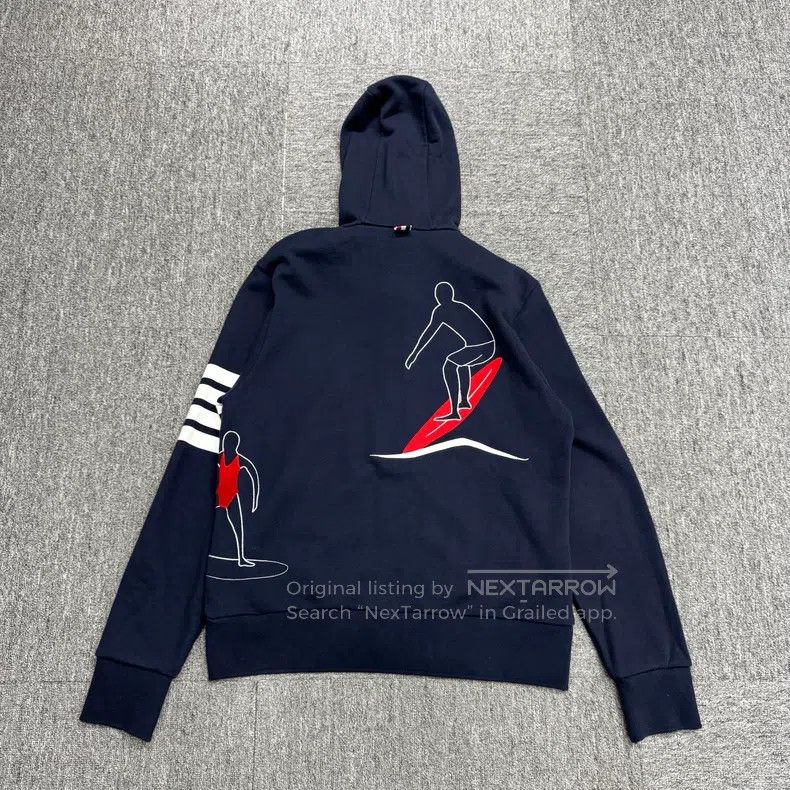 Thom Browne Thom Browne Surfing Embroidery Hoodie Size US M / EU 48-50 / 2 - 5 Thumbnail