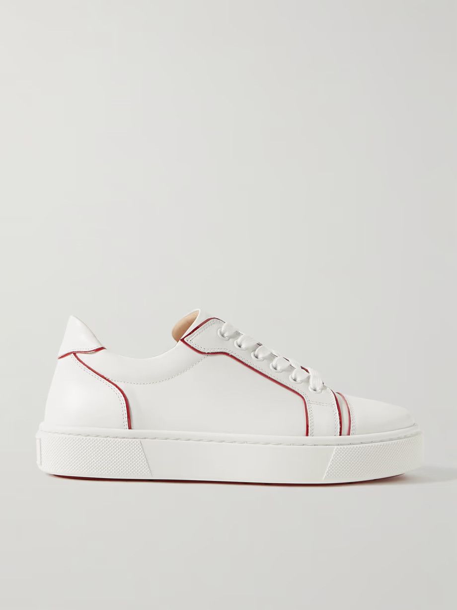 Christian Louboutin o1s1wg110425 Vieirissima Flat in White Size US 7 / IT 37 - 1 Thumbnail