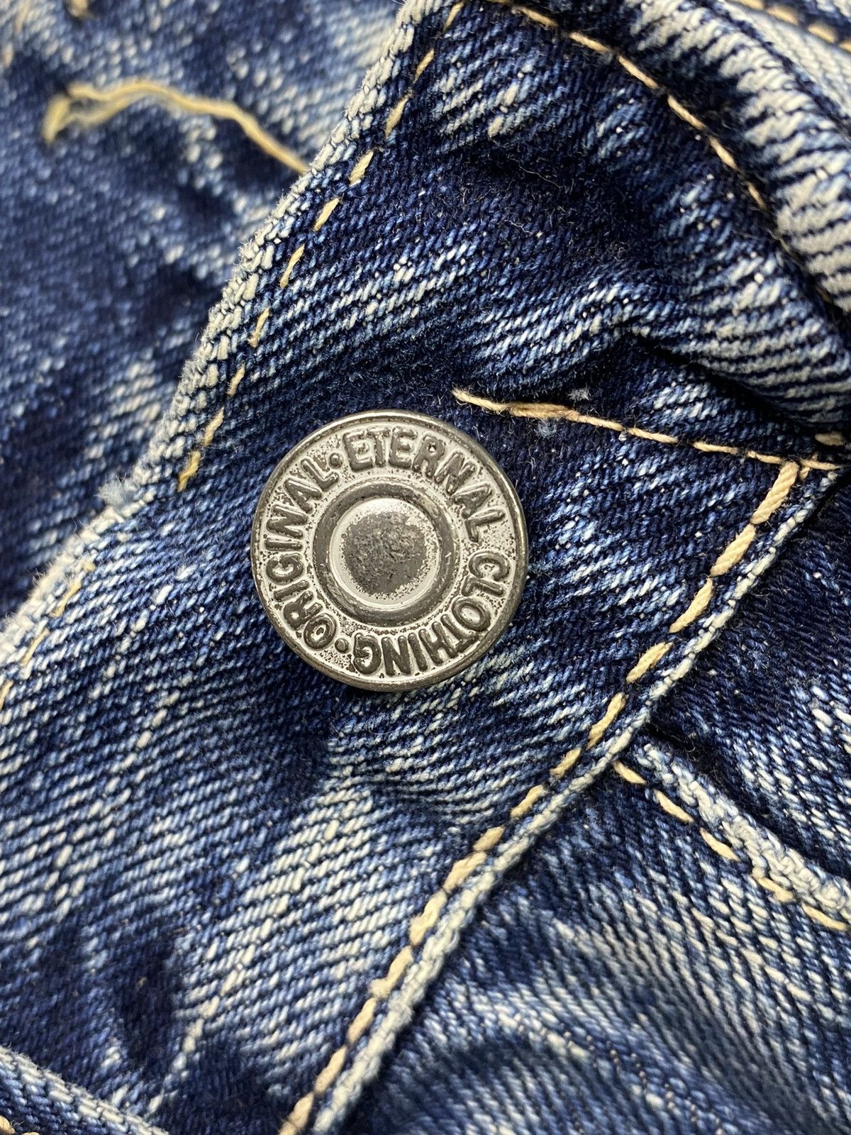 Eternal × Jean × Toyo Enterprises size 28x34 vintage 90s eternal selvedge japan distress jeans Size US 28 / EU 44 - 8 Thumbnail