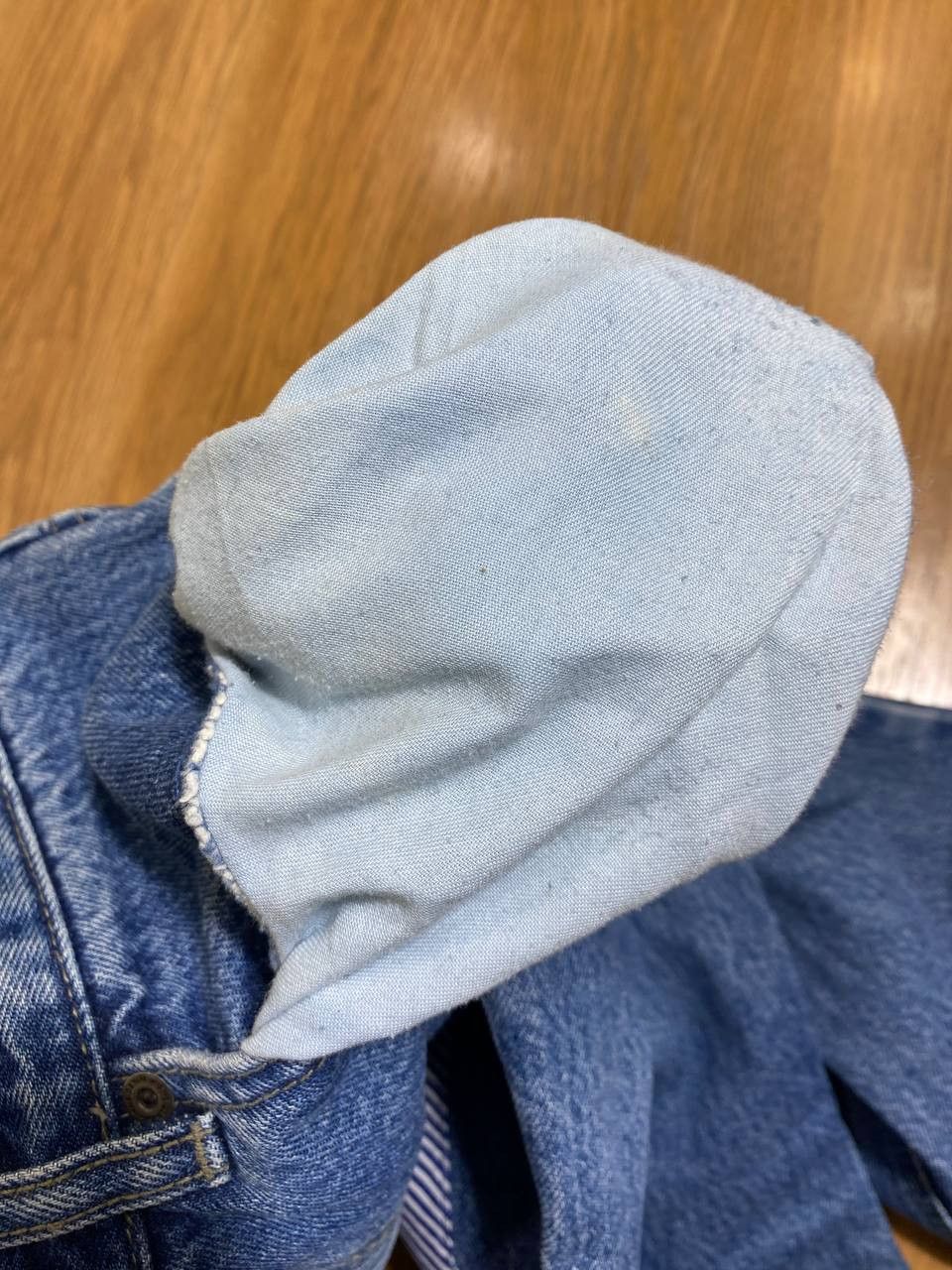 Vintage 💥Distressed Vintage Flared Dirty Washed Crash Denim Jeans Size US 32 / EU 48 - 17 Thumbnail