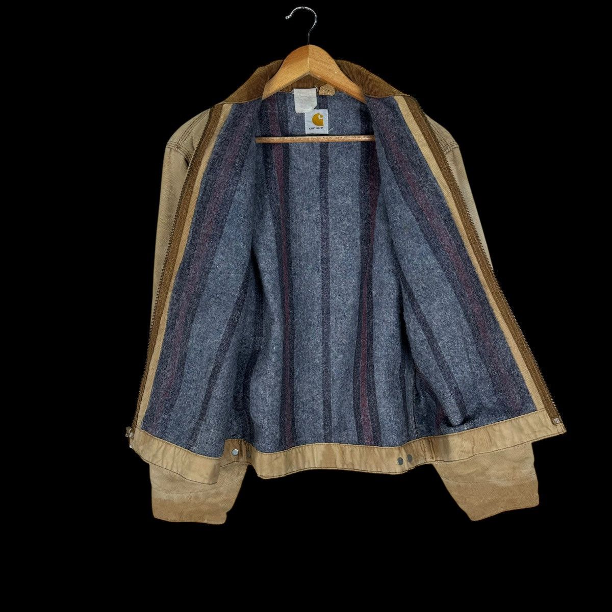 Carhartt × Carhartt Wip × Vintage ☀️80s CARHARTT DETROIT SUN FADED WORKWEAR BUTTON JACKET Size US S / EU 44-46 / 1 - 11 Thumbnail