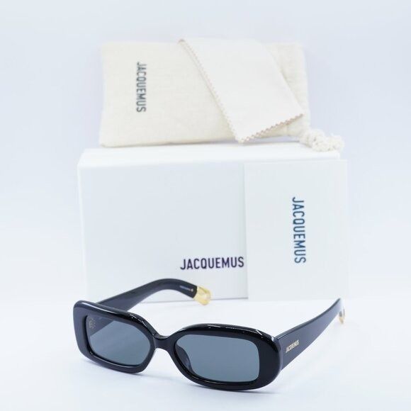Jacquemus Jacquemus ROND CARRE JAC/11 C1 Sunglasses Black Rectangle Size ONE SIZE - 1 Thumbnail