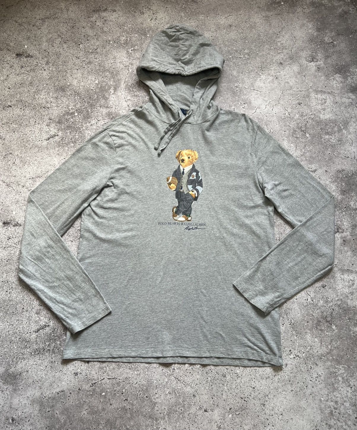 Polo Ralph Lauren Bear Hooded Long Sleeve Cotton
