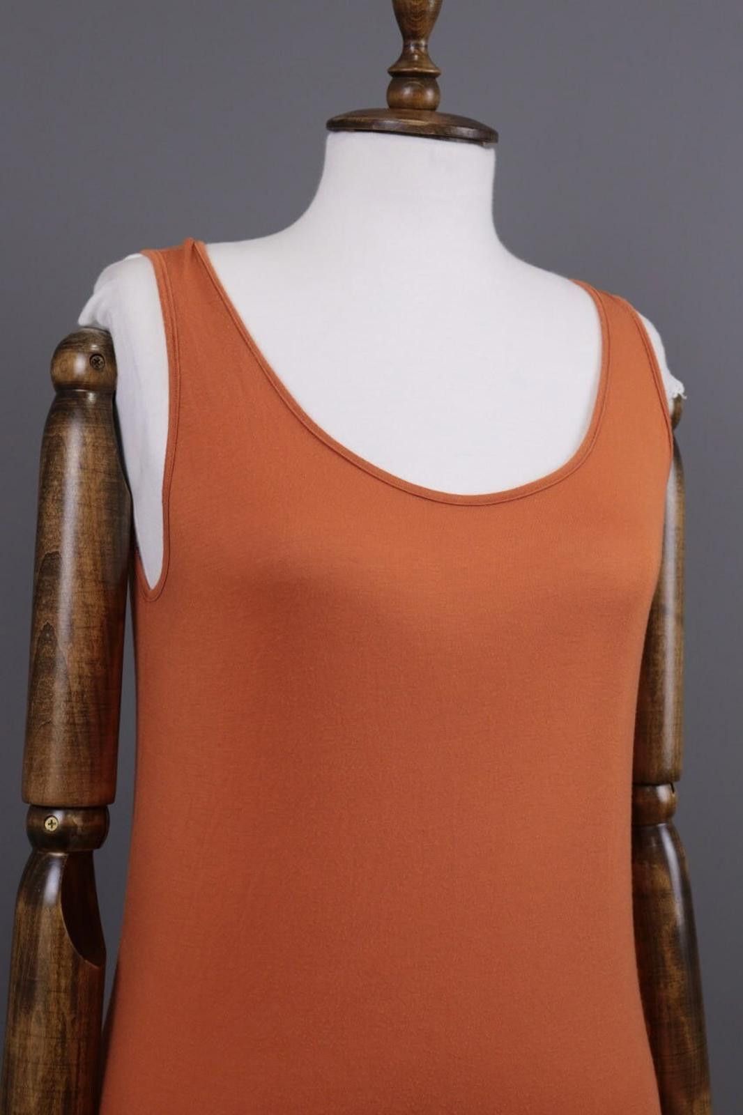 Designer Gudrun Sjoden Orange Bodycon Tunic Blouson Dress Size M Size M / US 6-8 / IT 42-44 - 5 Thumbnail