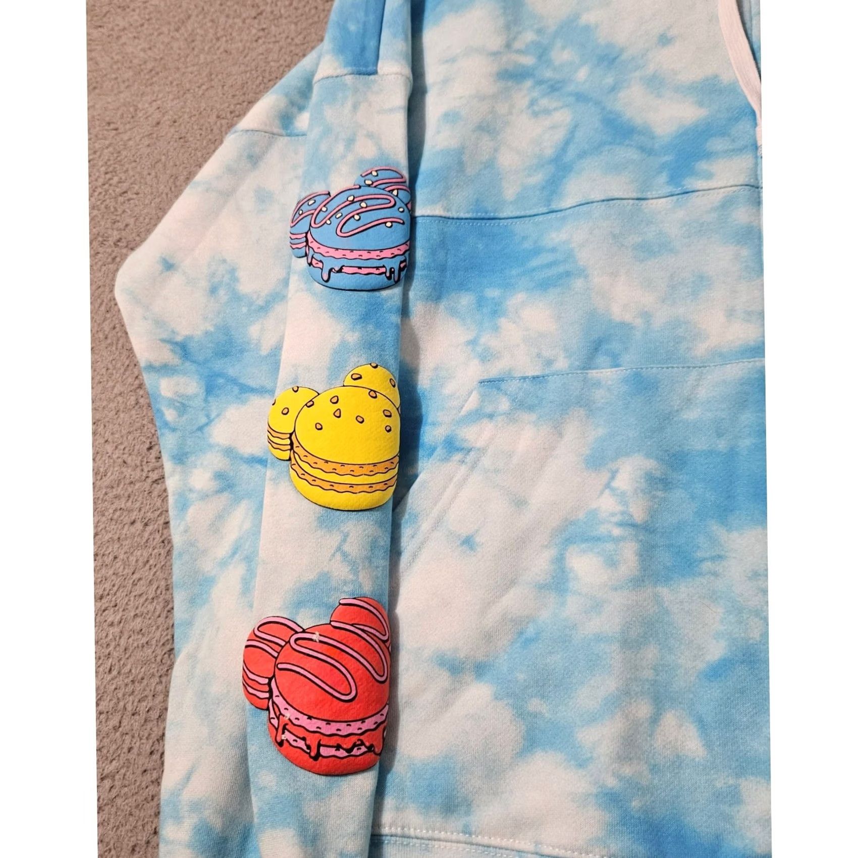 Disney Disney Spirit Jersey Hoodie Adult XL Blue Tie Dye WDW Eats Macarons Womens Size XL / US 12-14 / IT 48-50 - 7 Thumbnail