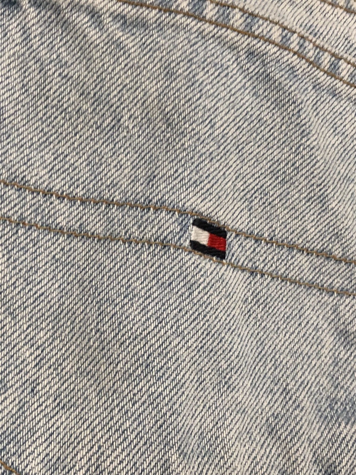 Tommy Hilfiger Vtg 90s Tommy Hilfiger Big Flag Jeans Size 36" / US 14 / IT 50 - 7 Thumbnail