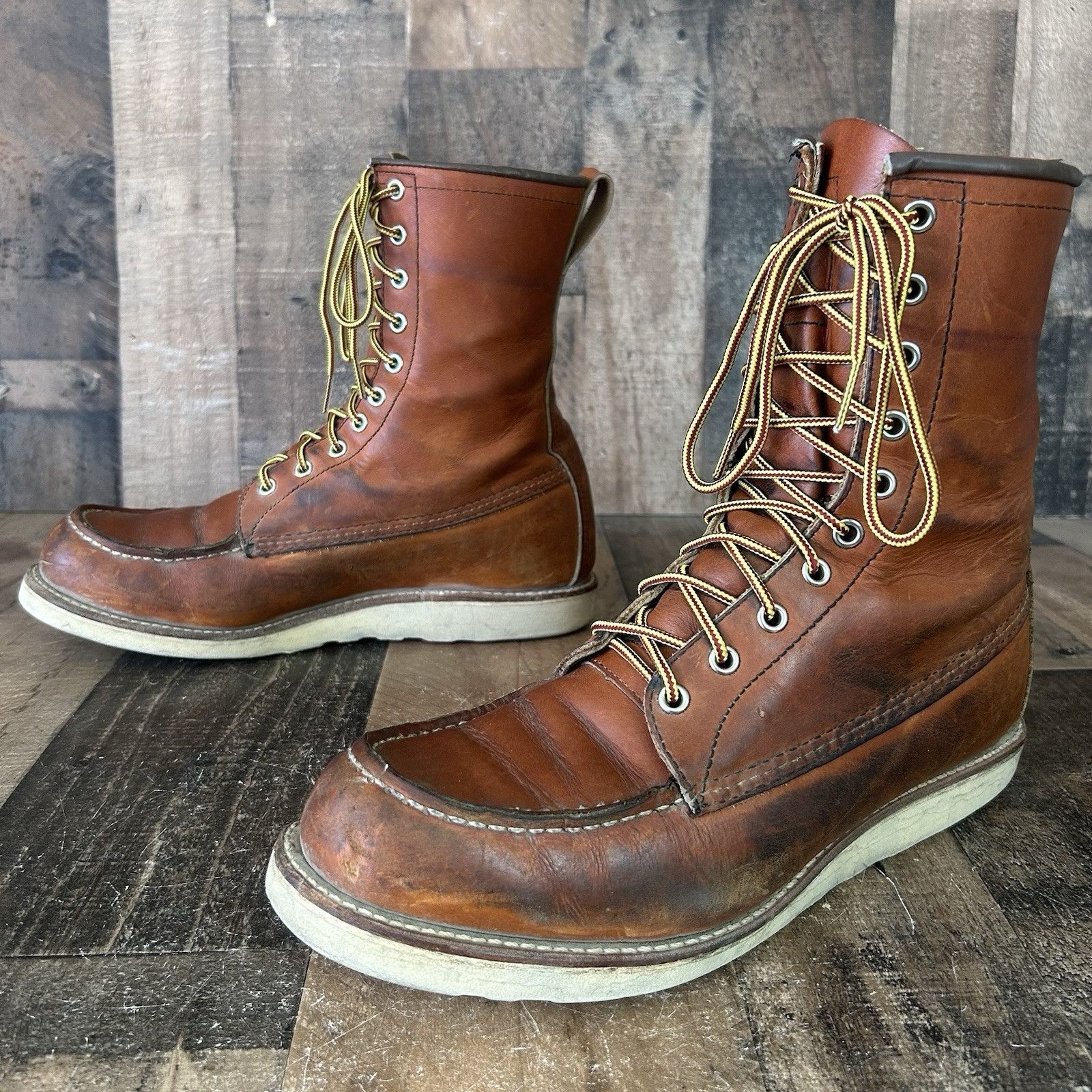 靴 REDWING 8877 Irish Setter 8inch Moc-toe 8875 Irish Setter Moc Toe Oro-russet Portage – Red Wing