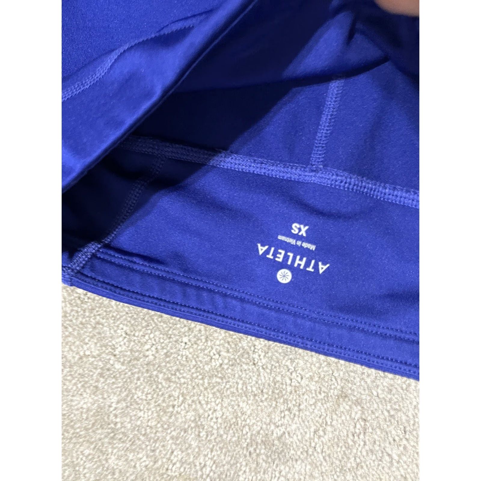 Athleta Athleta Leggings Shirt Womens XS Blue Pull On Pouch Back Zipper On Leggings Athletic Style Athleisure Size XS Womens Size 26" / US 2 / IT 38 - 5 Thumbnail