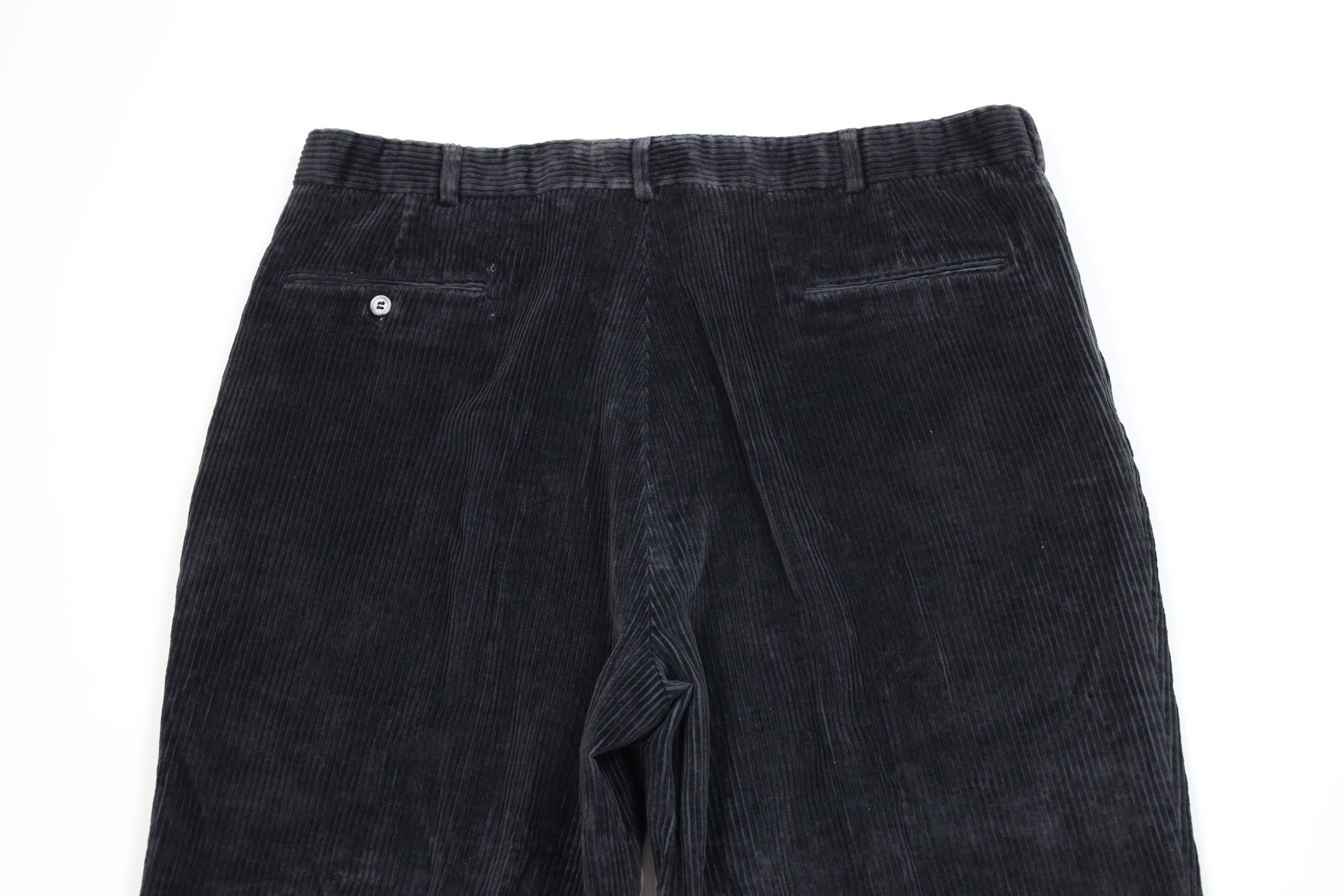 Lands' End Vintage 90s Lands End Corduroy Wide Leg Chino Pants Black Size US 38 / EU 54 - 10 Thumbnail