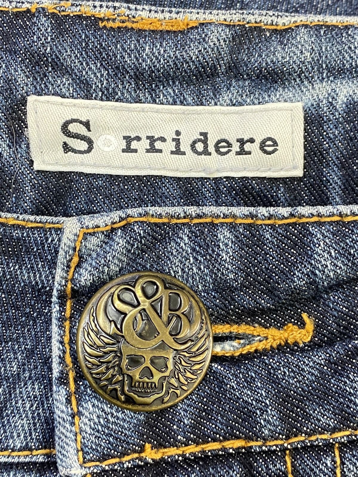 Japanese Brand Japanese Brand Distressed Honey Comb Style Boot Cut Jeans Size US 35 - 10 Thumbnail