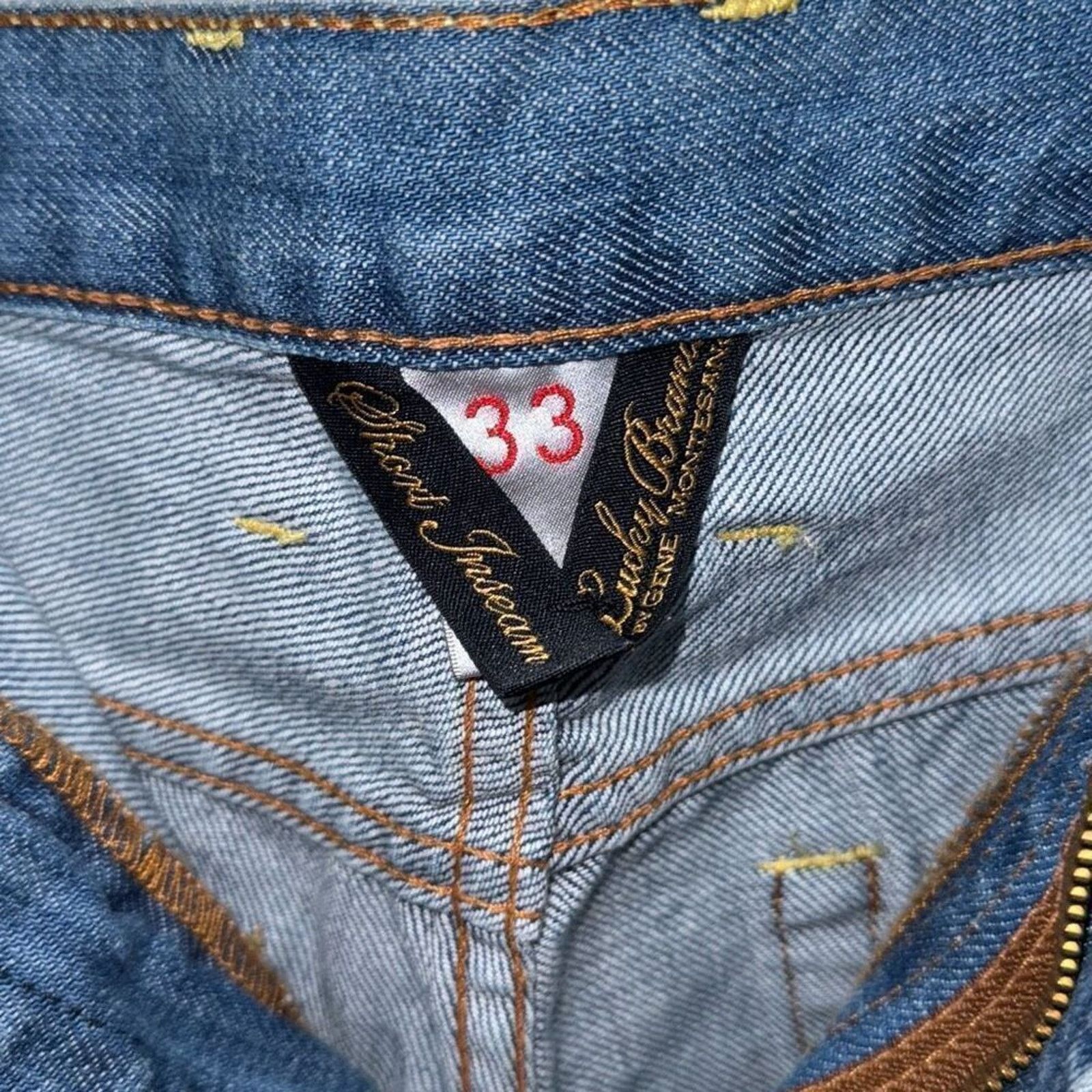Lucky Brand Lucky Jean's mens blue straight leg denim jeans | Sz 33 Size US 33 - 4 Thumbnail