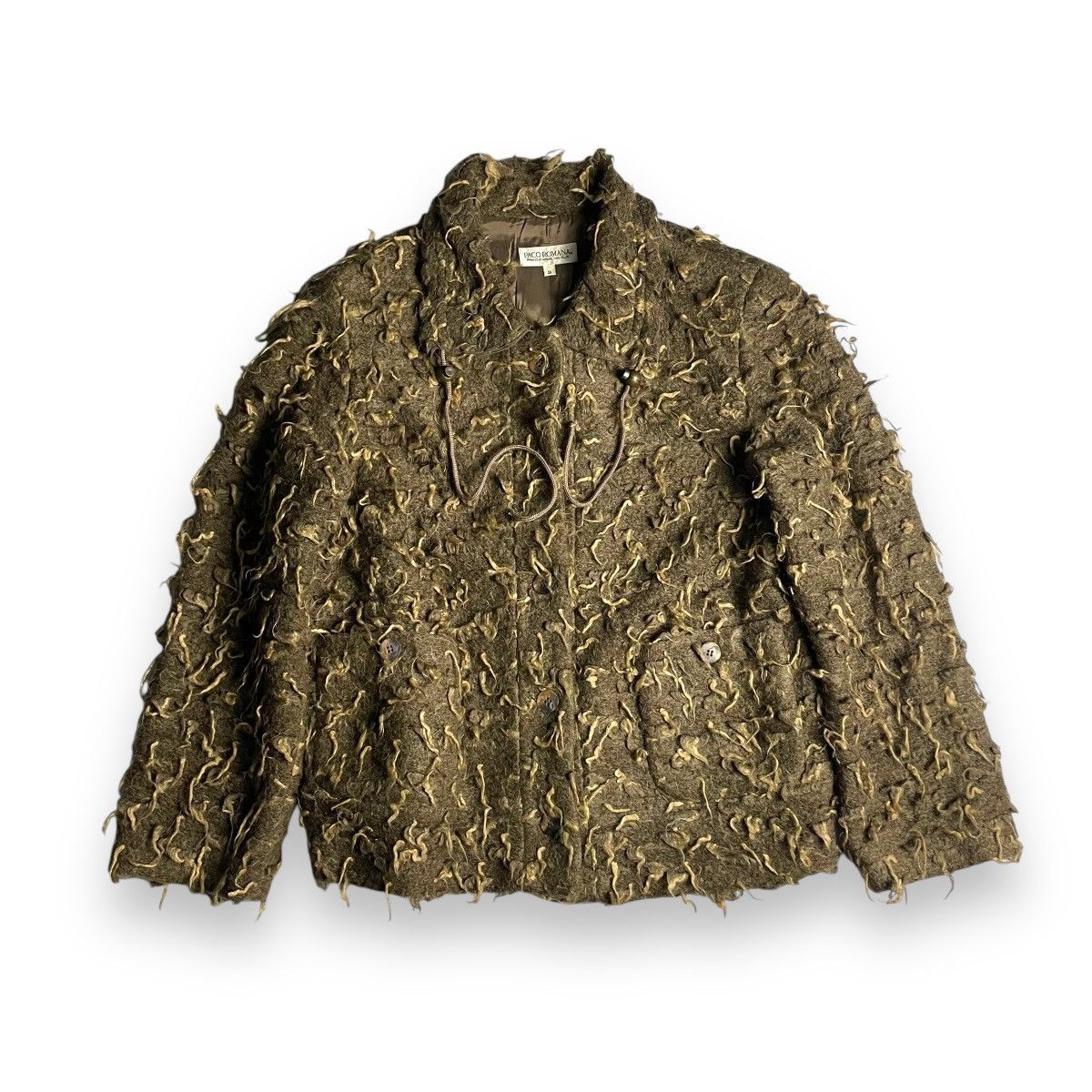 If Six Was Nine × Japanese Brand × Le Grande Bleu (L.G.B.) 🇯🇵 PACO ROMANA BUTTON UP MOHAIR FUR JACKET Size US M / EU 48-50 / 2 - 1 Thumbnail