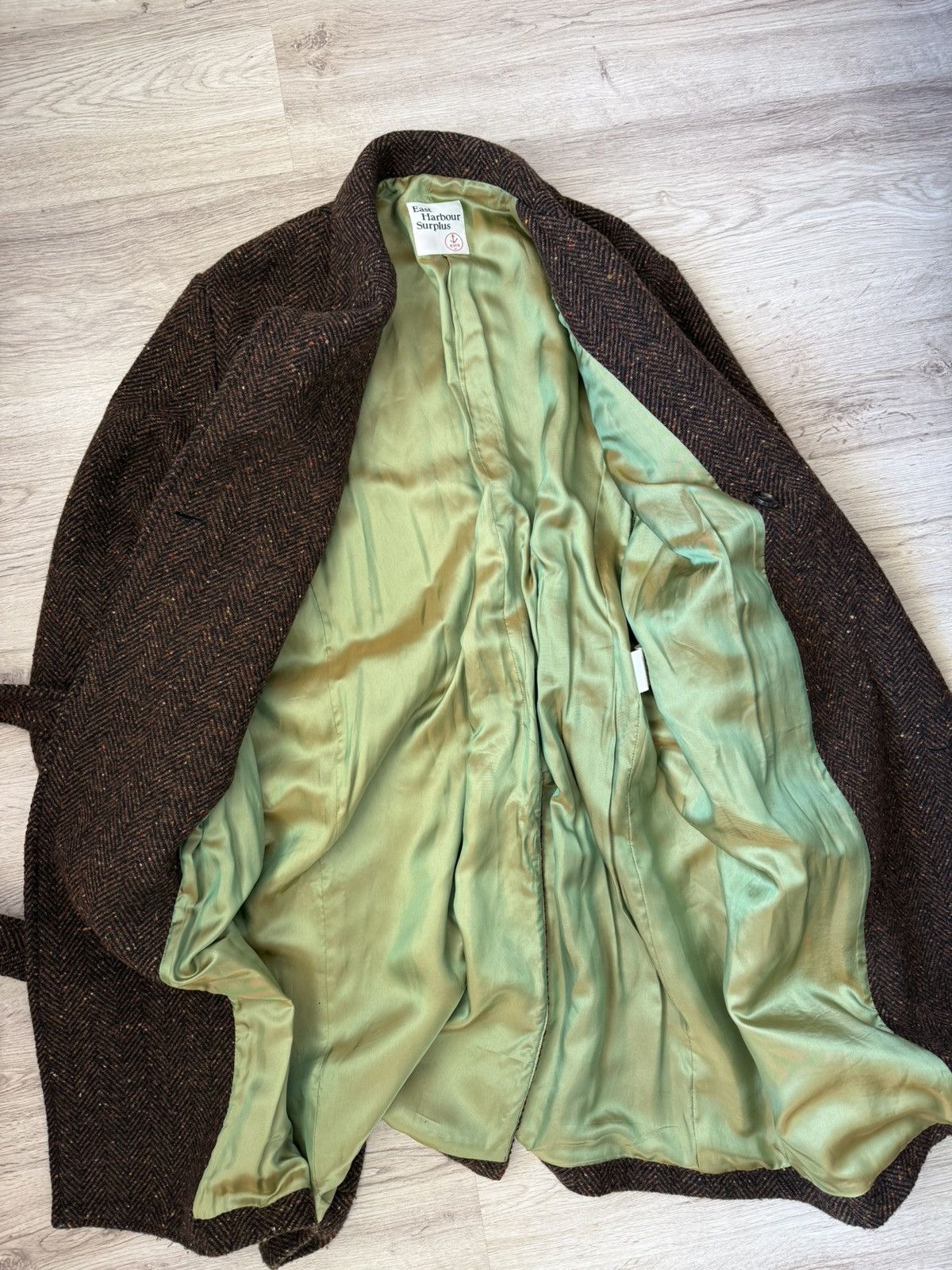 East Harbour Surplus East Harbour Surplus Belted Herringbone Wool Alpaca Coat Size US M / EU 48-50 / 2 - 18 Thumbnail