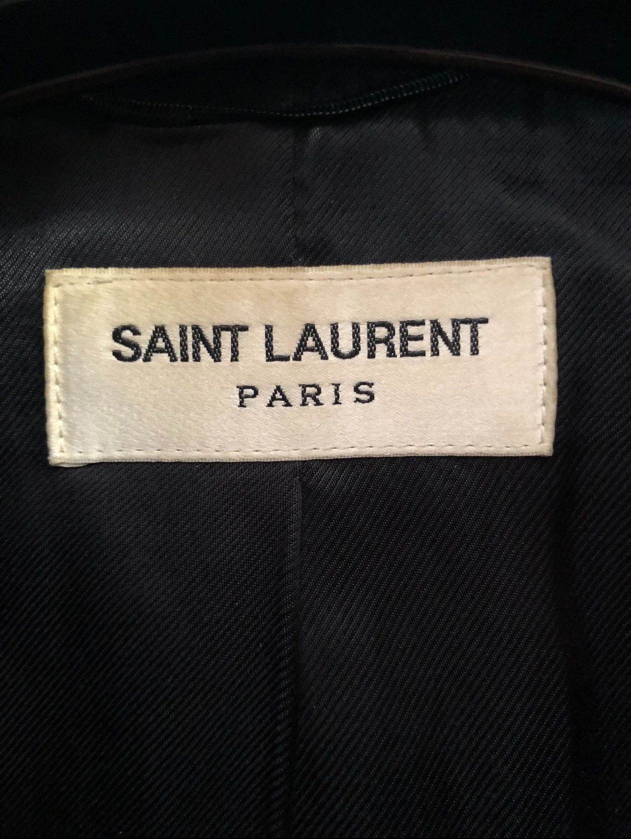 Saint Laurent Paris Saint Laurent Paris Leather Sleeve Teddy Jacket Size US M / EU 48-50 / 2 - 7 Thumbnail