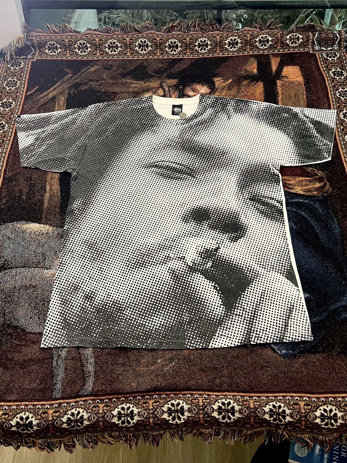 Stussy Stussy Peter Tosh AOP Tee Size US XL / EU 56 / 4 - 1 Thumbnail