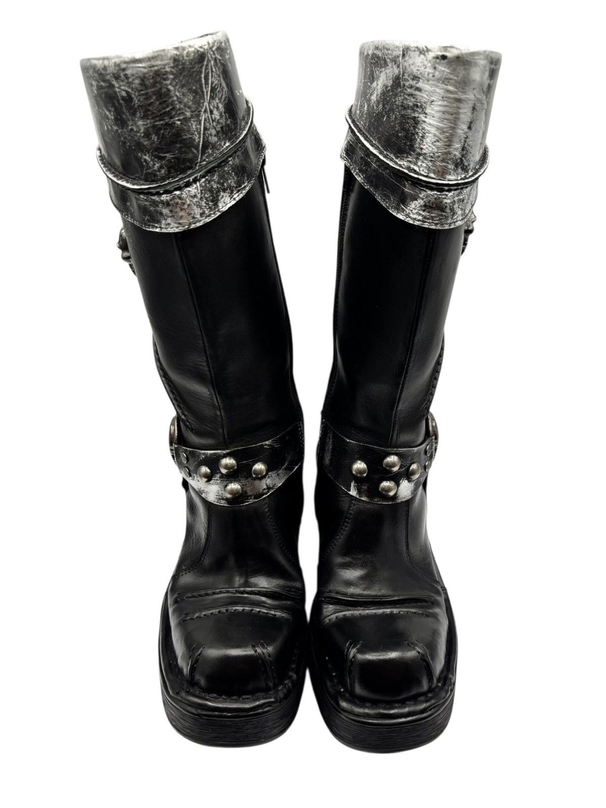 New Rock Vintage New Rock knee high round toe boots Size 38 Size US 8 / IT 38 - 3 Thumbnail