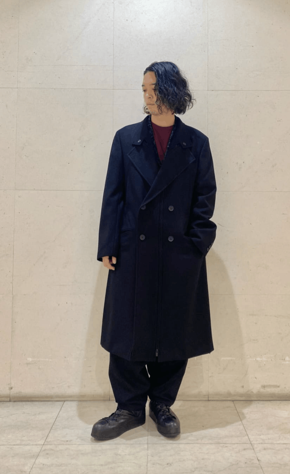 Yohji Yamamoto Yohji Yamamoto Pour Homme CENTER F Double Breasted LONG JKT Size US S / EU 44-46 / 1 - 11 Thumbnail