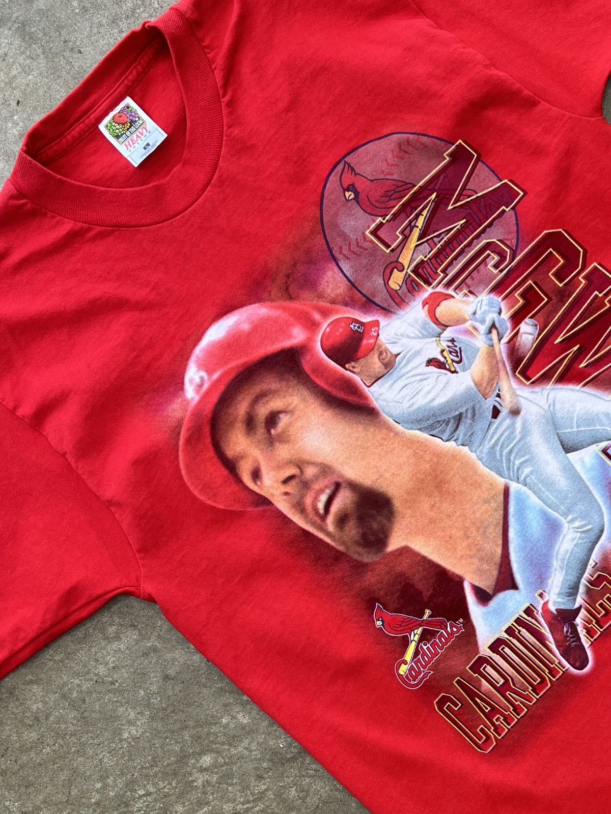 MLB Vintage 90s St.Louis Cardinals Mark McGwire MLB Tee Large Size US L / EU 52-54 / 3 - 1 Thumbnail