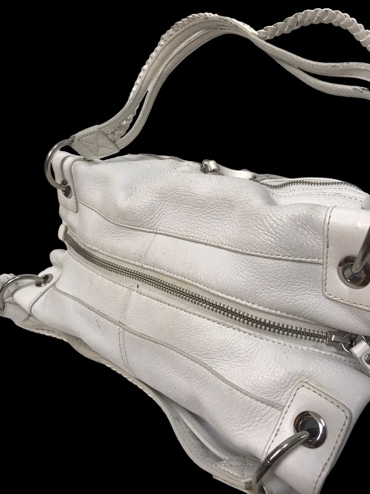 If Six Was Nine × Japanese Brand × KMRii Diana White Leather Shoulders Bag Size ONE SIZE - 6 Thumbnail