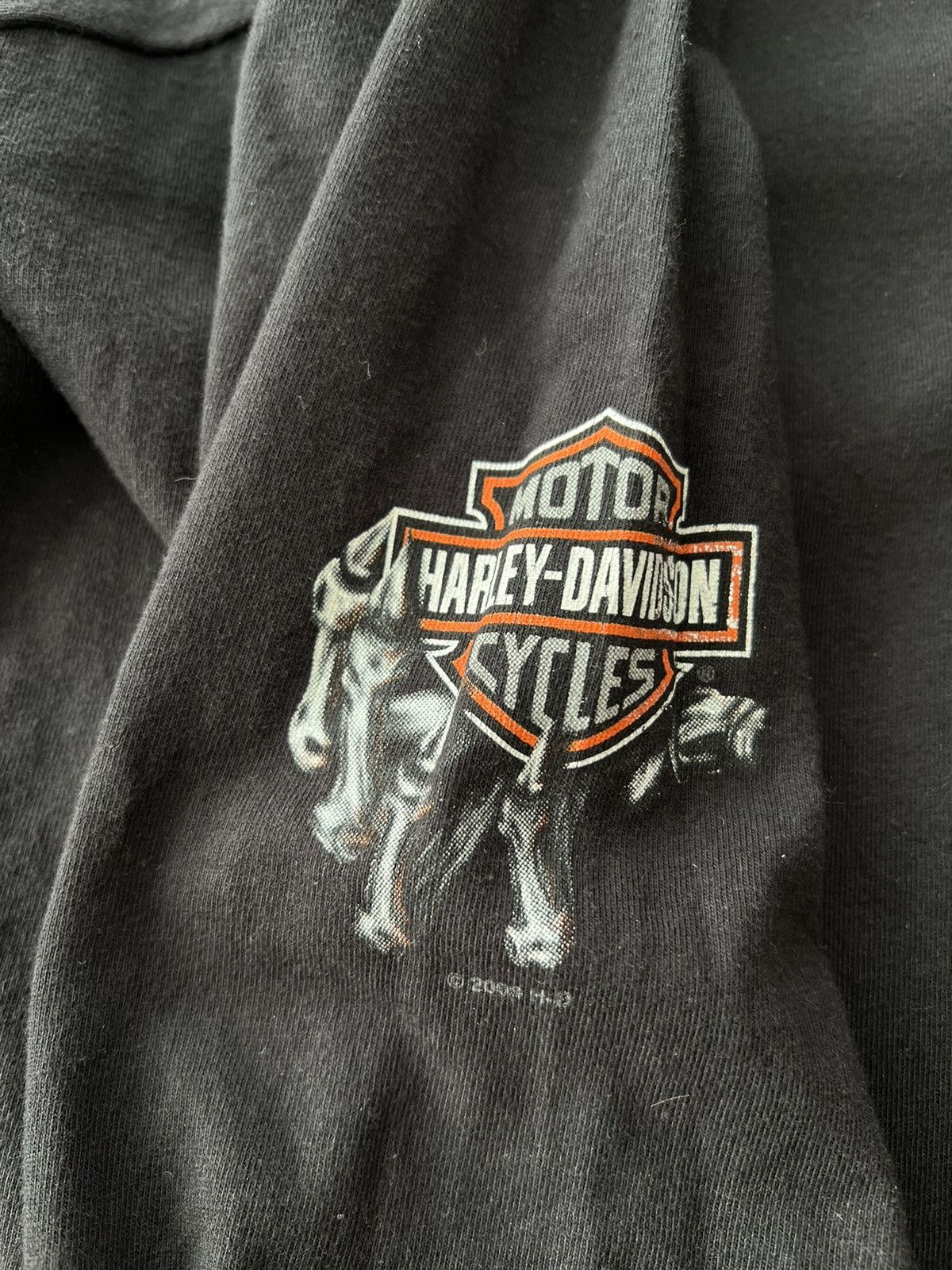 Harley Davidson Vintage 2009 Harley Davidson Fire Flame Long Sleeve T-shirt Size US XXL / EU 58 / 5 - 11 Thumbnail