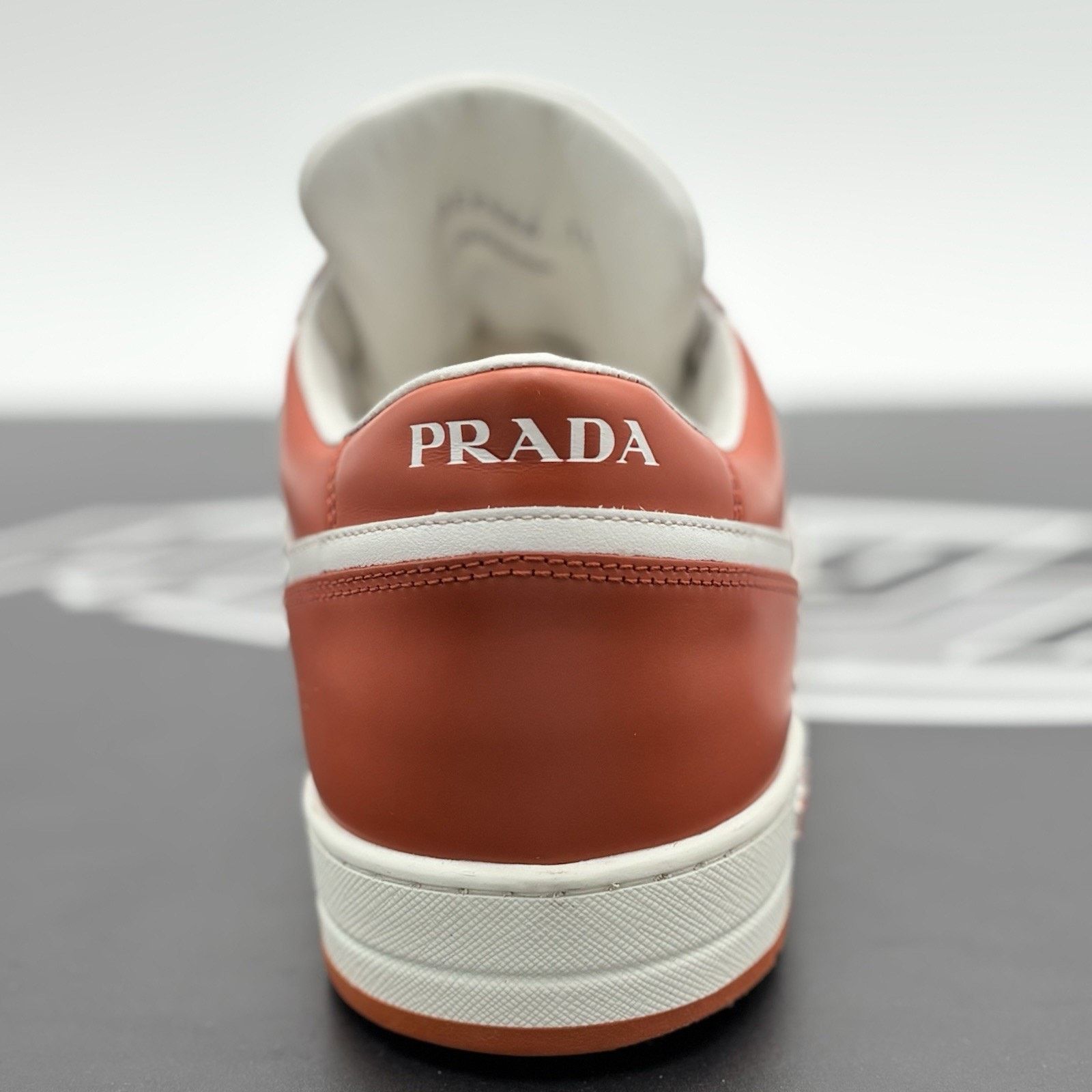Prada Prada Downtown Low Leather ' Orange White ' | SUPER CLEAN! Size US 11 / EU 44 - 3 Thumbnail