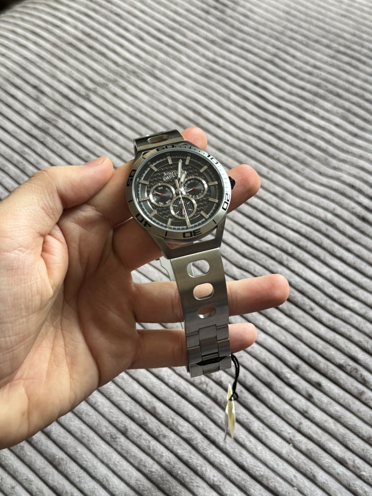 Jean Paul Gaultier Jean Paul Gaultier Archive Black Silver Man Watch Grail JPG Size ONE SIZE - 7 Thumbnail
