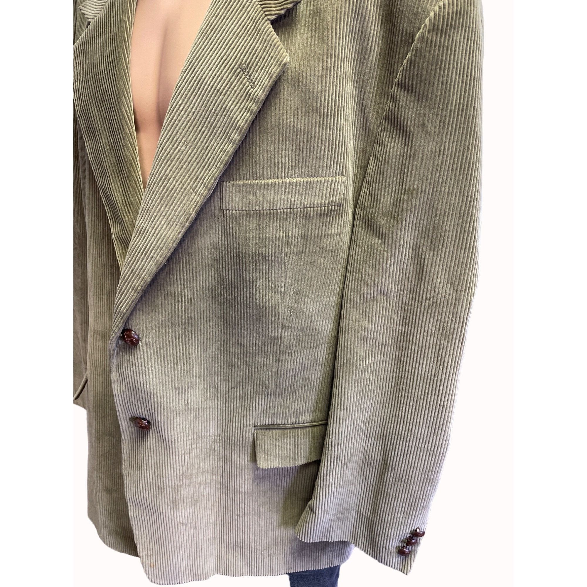 Other Monsieur Adolfo Men's Tan Corduroy Blazer / Sports Coat Size Size 42S - 2 Thumbnail