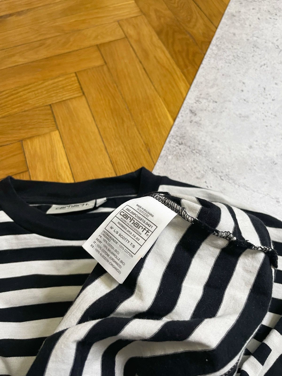 Carhartt × Carhartt Wip Carhartt Wip Black White Striped Longsleeve Men’s Size S Size US S / EU 44-46 / 1 - 5 Thumbnail