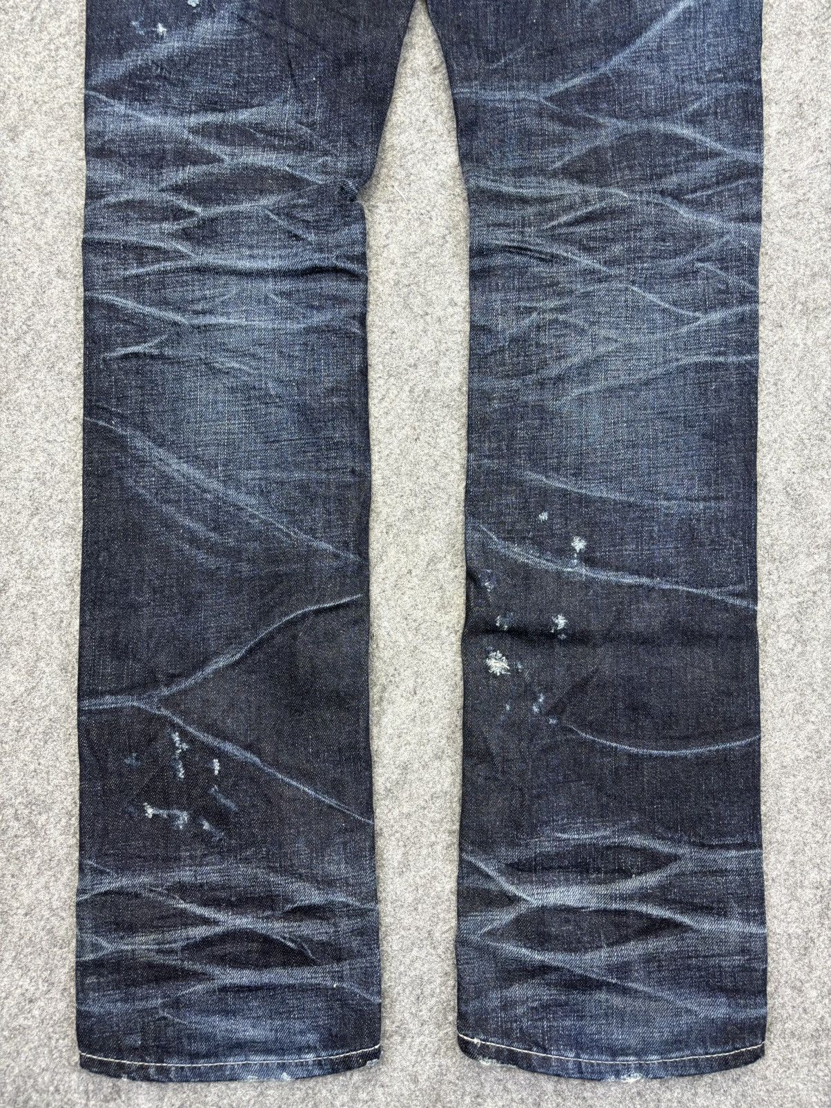 GOSTAR DE FUGA 💥Very Rare💥Archival Fuga Heavy Art Distressed Denim K7 Size US 30 / EU 46 - 12 Thumbnail