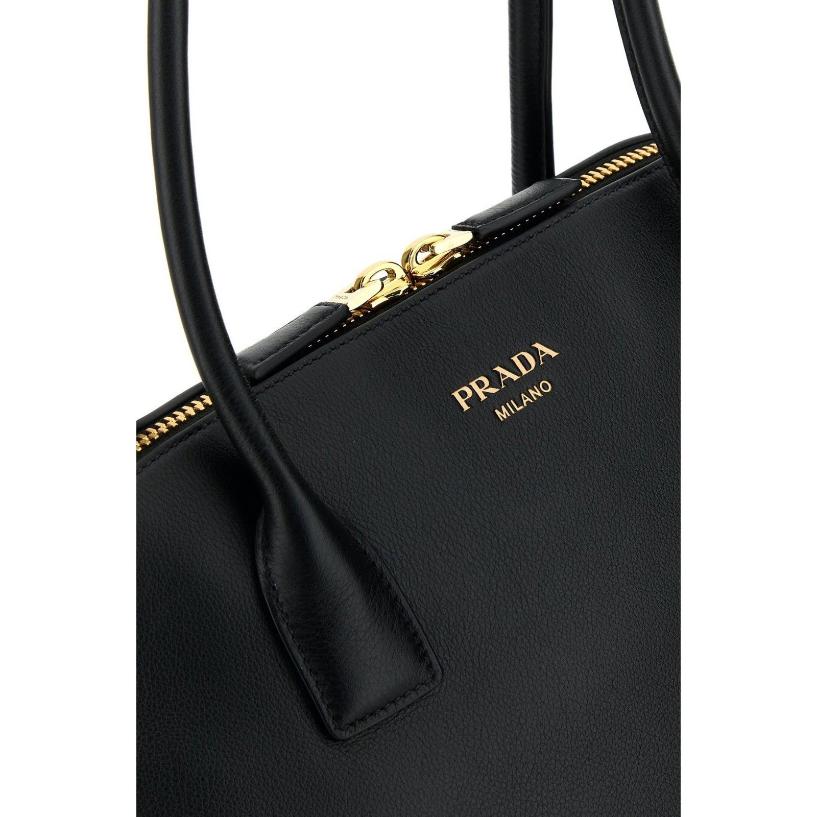 Prada PRADA $5000 Black Leather Top Handle Bag New & Authentic Size ONE SIZE - 4 Thumbnail