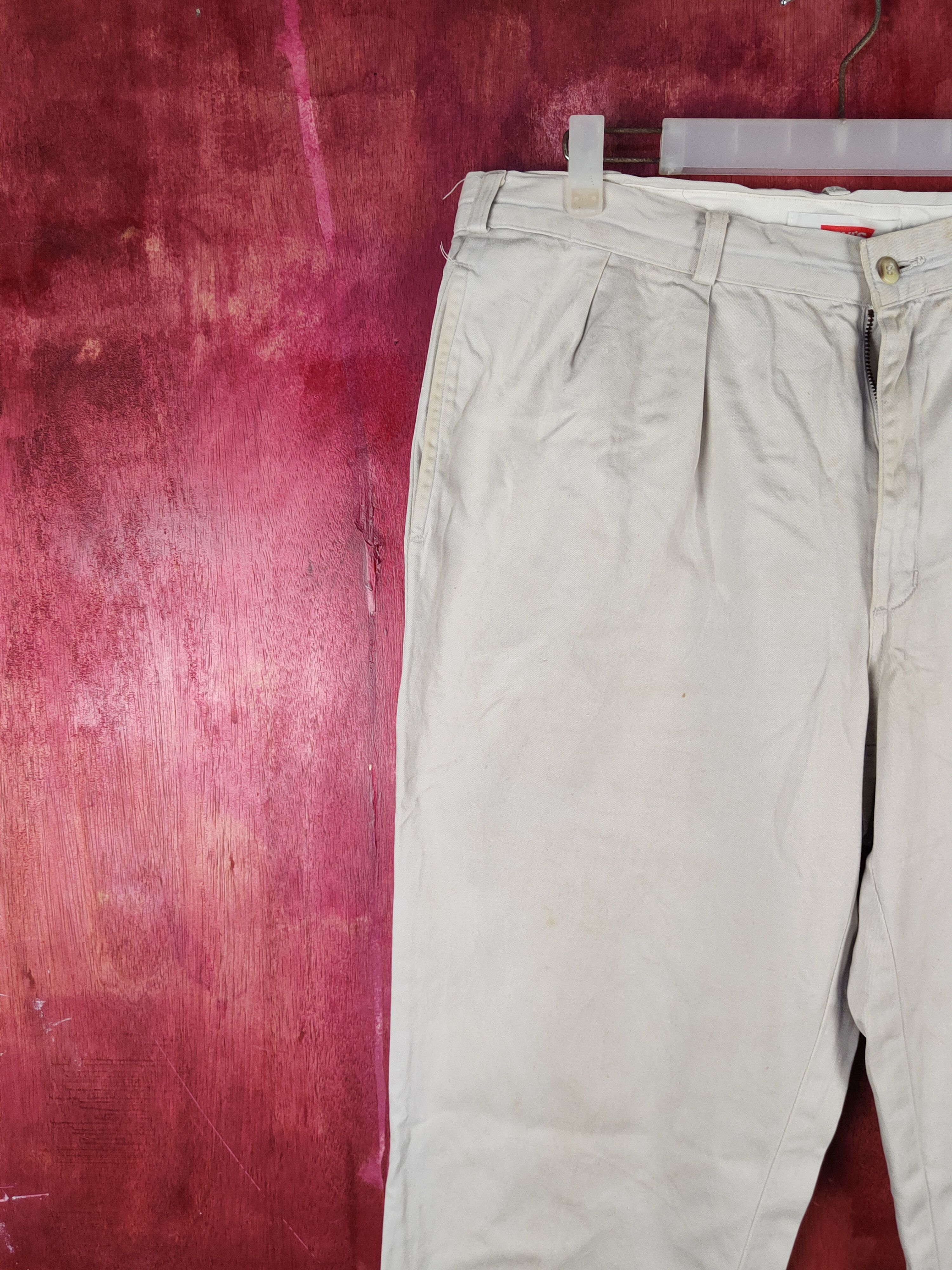 Levi's Levis Beige Multipocket Casual Pants #S2285 Size US 35 - 3 Thumbnail
