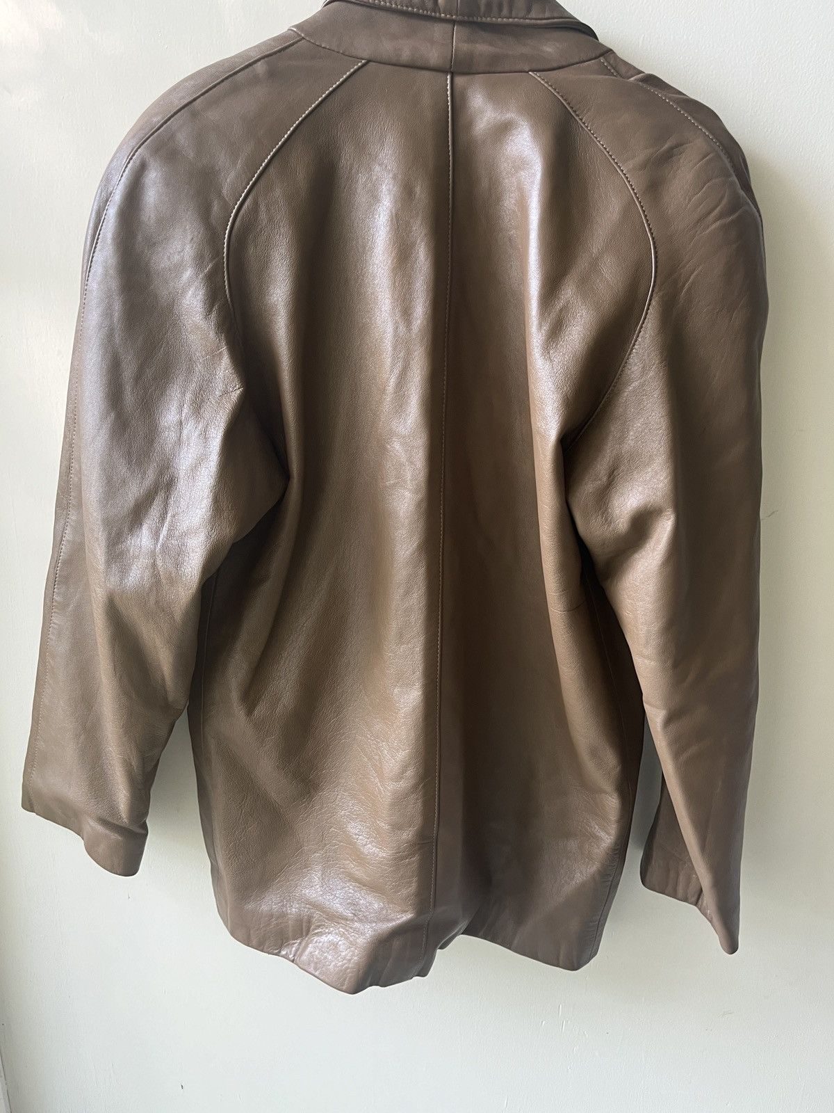 Vintage Christian Lauren Leather Jacket Size S / US 4 / IT 40 - 3 Thumbnail