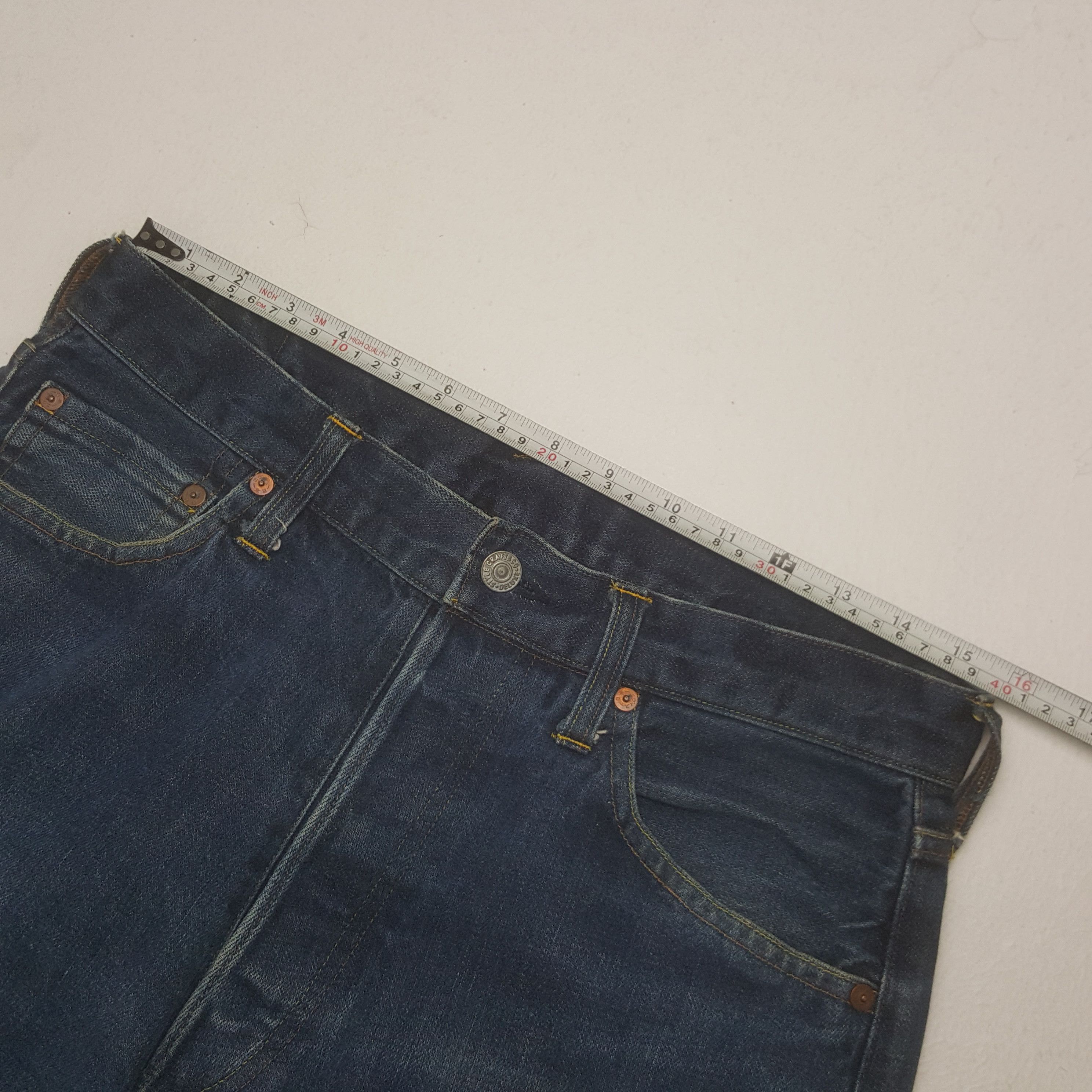 Evisu × Japanese Brand Vintage Evisu Japan Custom Daicock Art Denim Jeans Size US 31 - 7 Thumbnail
