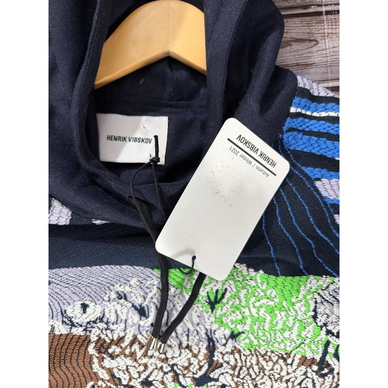 Henrik Vibskov HENRIK VIBSKOV 21aw wool blend embroidered hoodie sz XS colo Size US XS / EU 42 / 0 - 2 Thumbnail