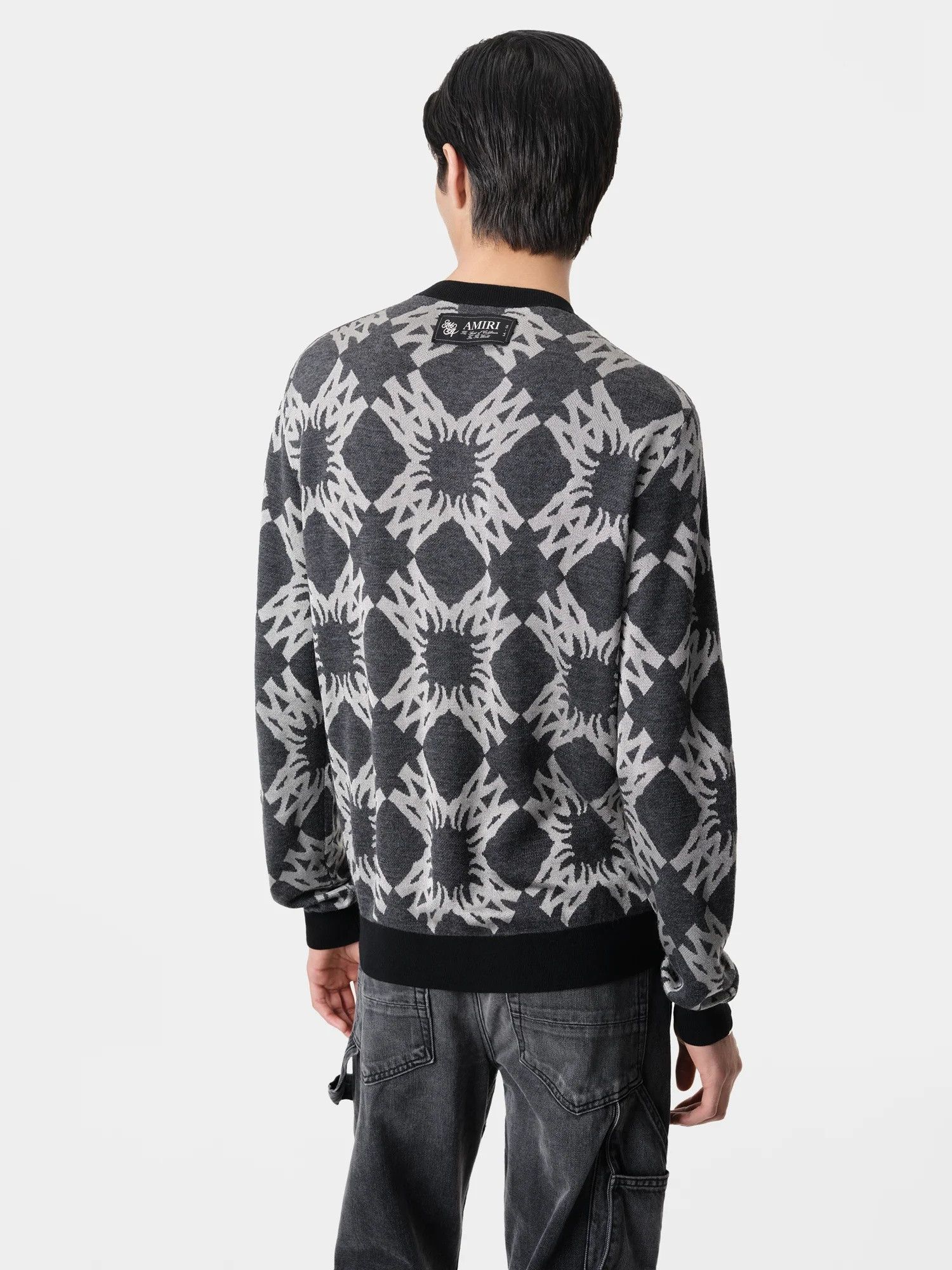 Amiri o1s1wg111125 MA Quad Crewneck Sweater in Multicolor Size US L / EU 52-54 / 3 - 4 Thumbnail