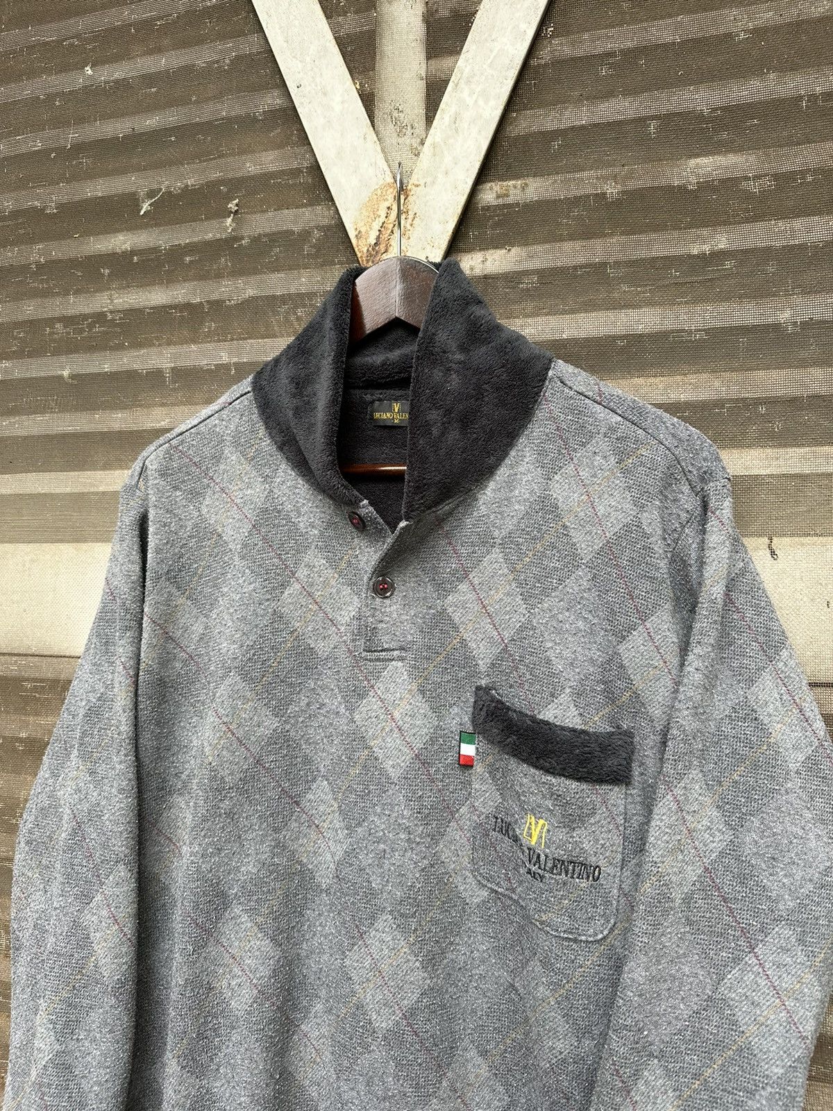 Valentino 👹Vintage Luciano Valentino Furr Collar Long Sleeves Shirt Size US M / EU 48-50 / 2 - 7 Thumbnail