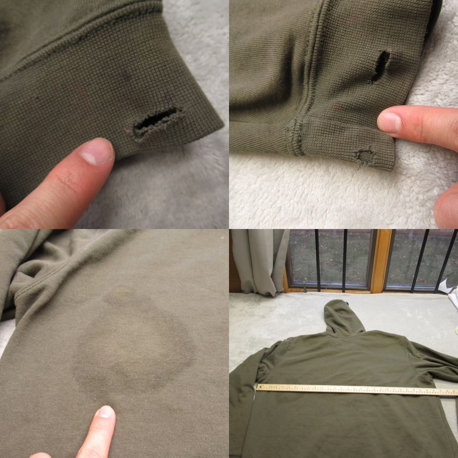 Carhartt Carhartt Hoodie Mens 2XL Green Full Zip Pockets Hooded Logo Size US XXL / EU 58 / 5 - 8 Thumbnail