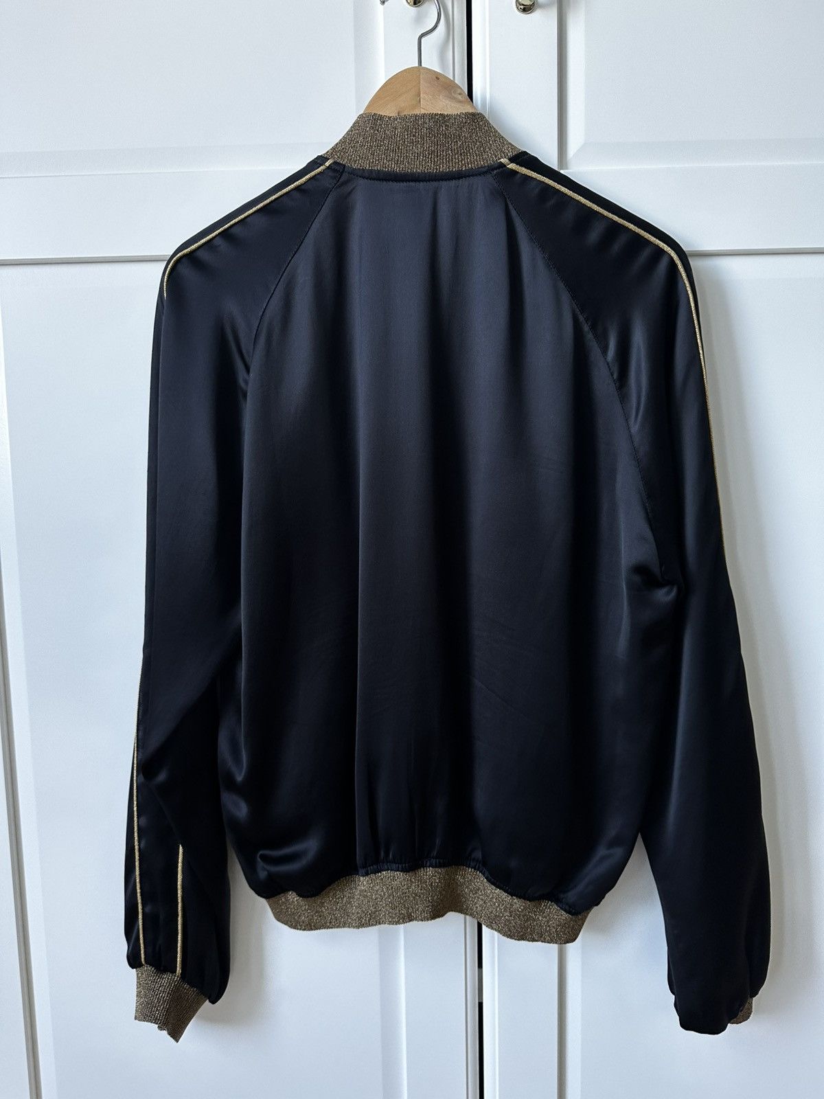 Saint Laurent Paris Saint Laurent Satin Bomber Jacket Black SS15 Hedi Slimane Size US M / EU 48-50 / 2 - 3 Thumbnail